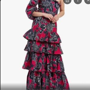 Love the Label Floral One-Shoulder Ruffle Dress